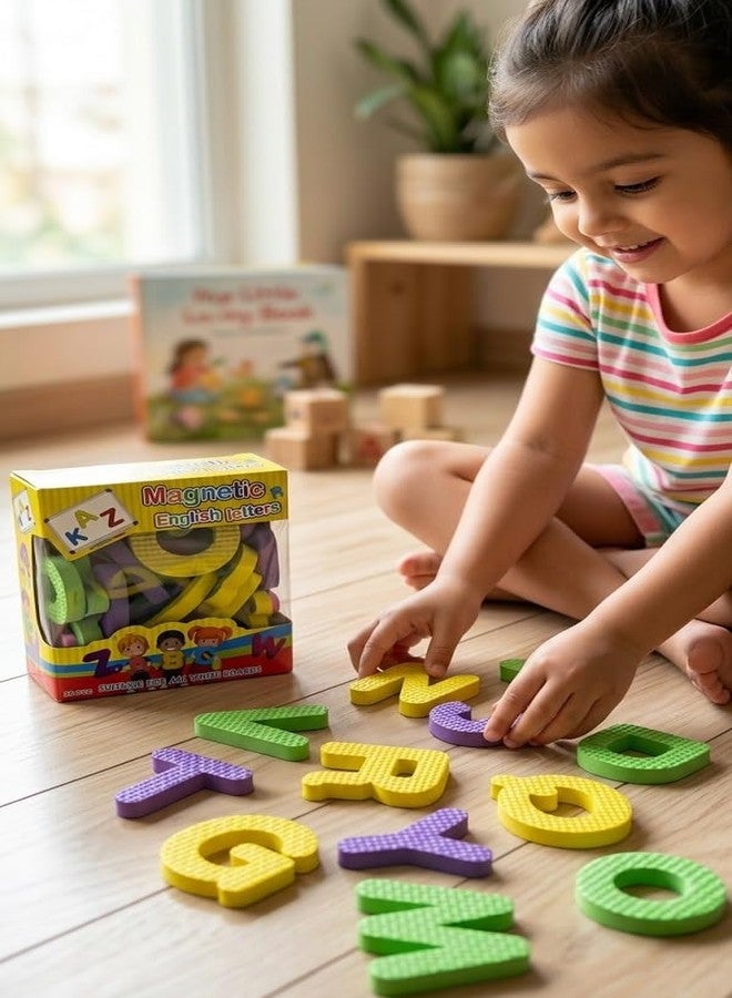 YIXT Magnetic English Letters Set, Colourful Alphabet Tiles, Suitable for All White Boards, 26 Pieces - Image 2