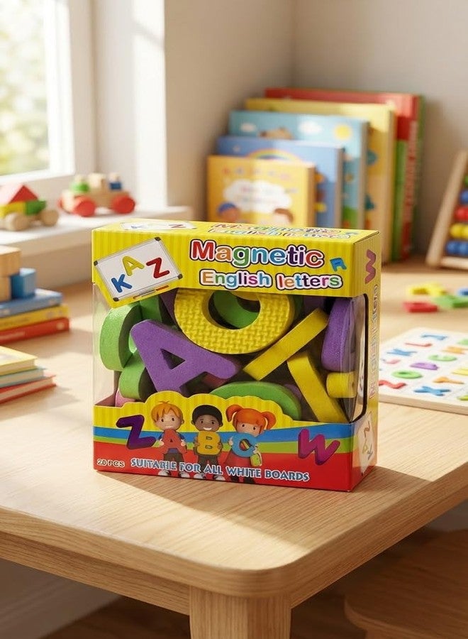 YIXT Magnetic English Letters Set, Colourful Alphabet Tiles, Suitable for All White Boards, 26 Pieces - Image 5