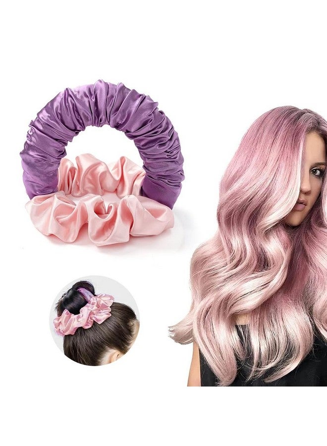 MAYCREATE® مكواة تجعيد الشعر بدون حرارة، رباط تجعيد بدون حرارة، عصابة رأس لتجعيد الشعر بدون حرارة، قضيب تجعيد الشعر بدون حرارة للنوم طوال الليل، رباط نوم ناعم للنساء ذوات الشعر الطويل والكثيف - Image 1