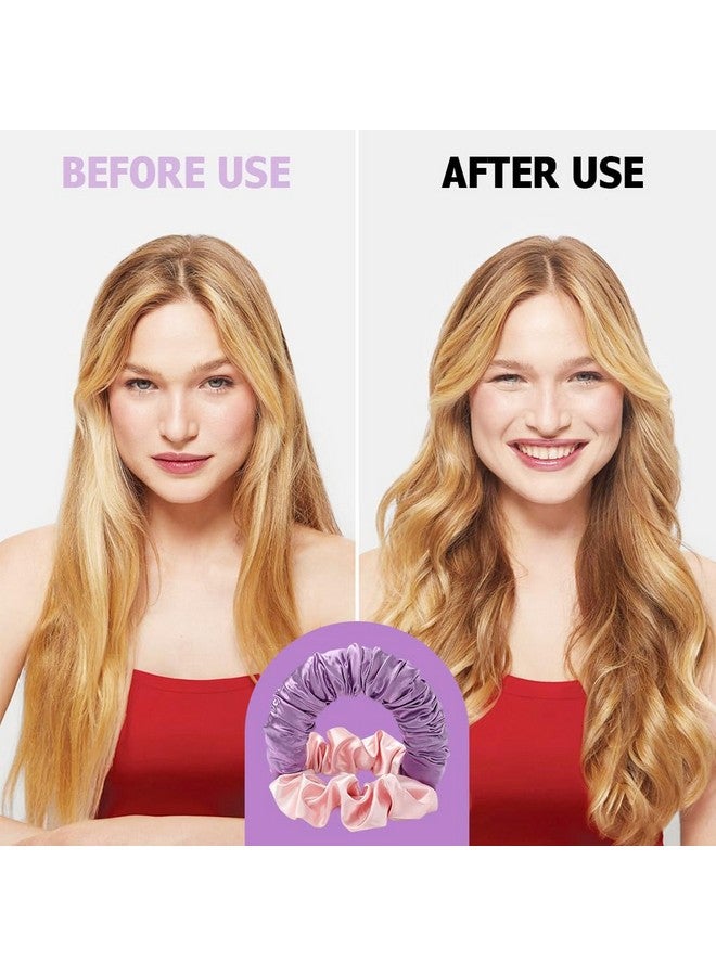 MAYCREATE® مكواة تجعيد الشعر بدون حرارة، رباط تجعيد بدون حرارة، عصابة رأس لتجعيد الشعر بدون حرارة، قضيب تجعيد الشعر بدون حرارة للنوم طوال الليل، رباط نوم ناعم للنساء ذوات الشعر الطويل والكثيف - Image 3