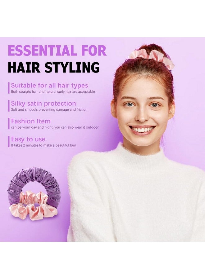 MAYCREATE® مكواة تجعيد الشعر بدون حرارة، رباط تجعيد بدون حرارة، عصابة رأس لتجعيد الشعر بدون حرارة، قضيب تجعيد الشعر بدون حرارة للنوم طوال الليل، رباط نوم ناعم للنساء ذوات الشعر الطويل والكثيف - Image 5