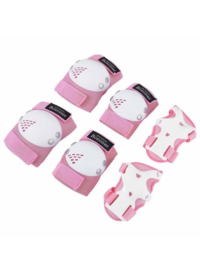 Bosoner Kids/Youth Knee Pad Elbow Pads for Roller Skates Cycling BMX Bike Skateboard Inline Rollerblading, Skating Skatings Scooter Riding Sports - Image 1