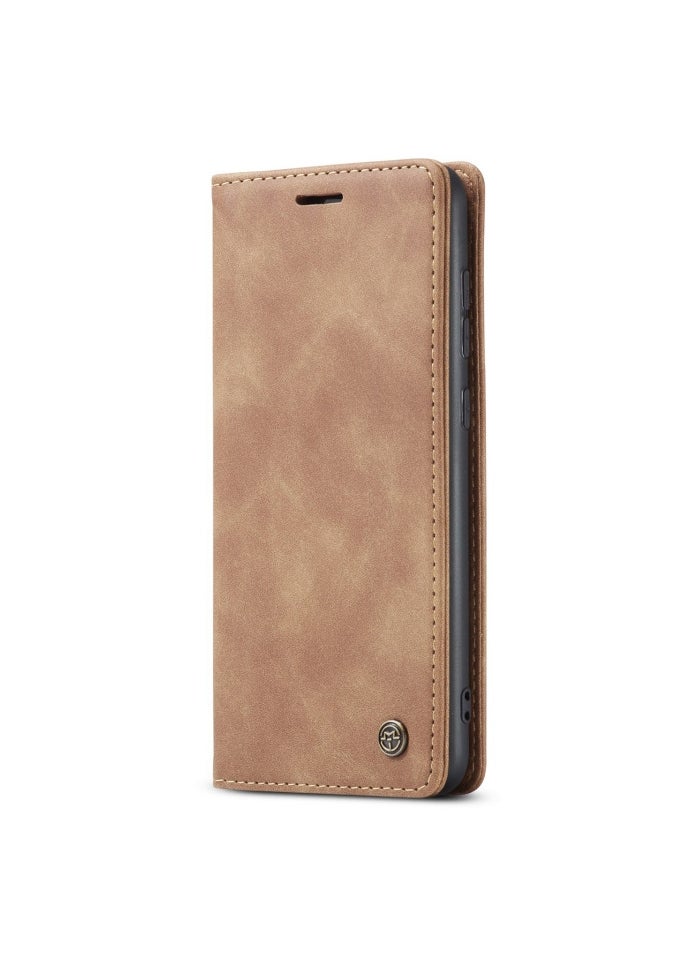 CaseMe CaseMe Samsung Galaxy A72Case Wallet, for Samsung Galaxy A72  Wallet Case Book Folding Flip Folio Case with Magnetic Kickstand Card Slots Protective Cover - Brown  - Image 2