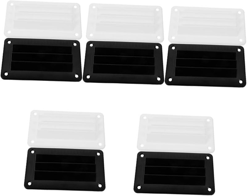 PRETYZOOM 5 Sets RV Air Vent Grille Cover Louvered Outlet for Camper Air Conditioning - Image 1