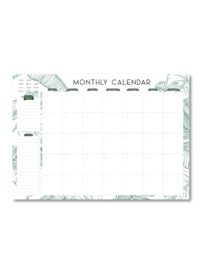Generic The green undated monthly desk Planner (2 years)