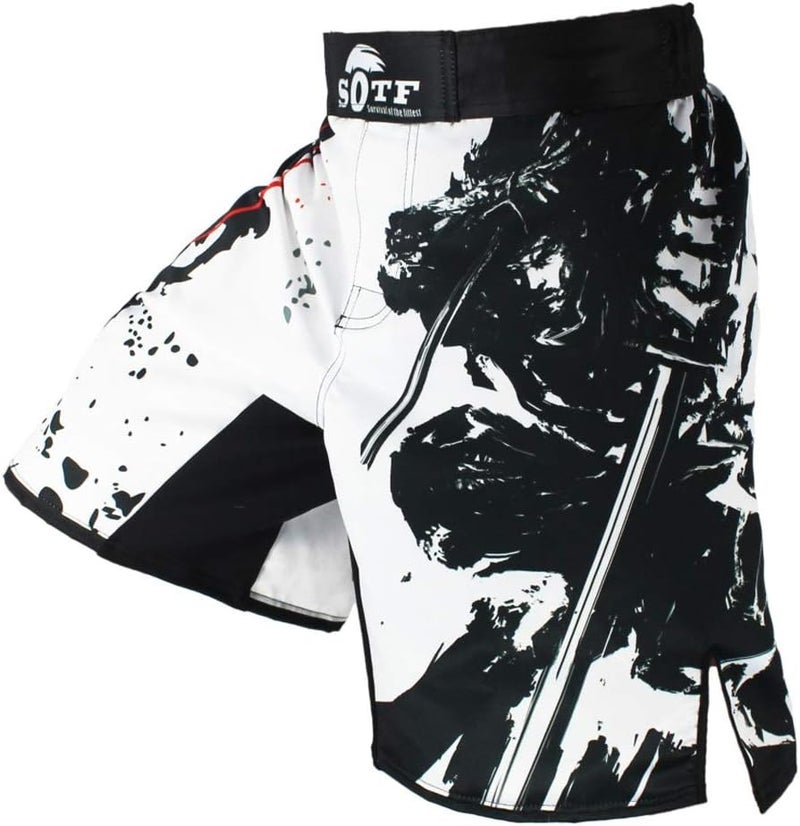 SOTF MMA Shorts Muay Thai Boxing Trunks Comfortable Kickboxing Fight Wear - Image 1