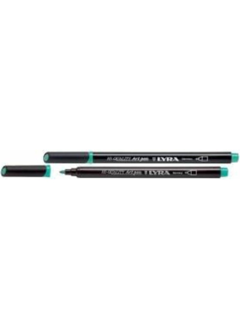 Lyra Hı Quality Art Pen Felt Tip and Drawing Pen True Green 062 French Green 