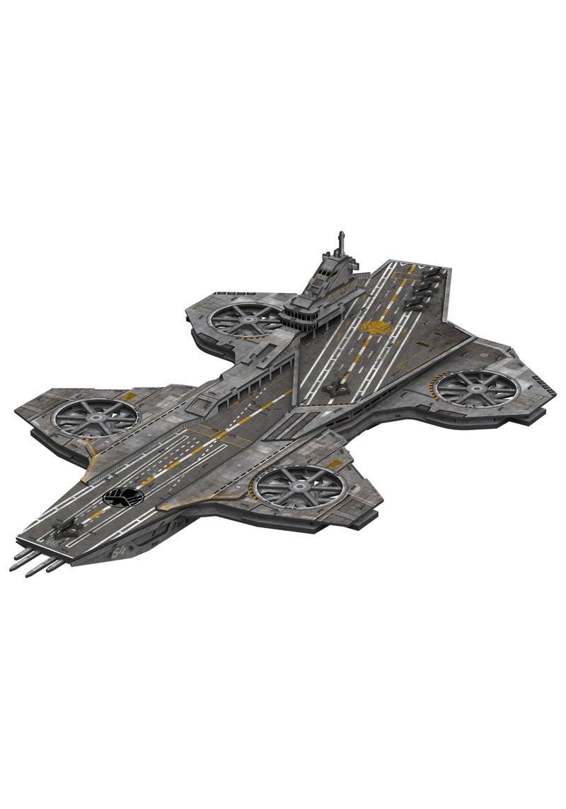 4 دي سيتي سكيب 4D Build Marvel Studios Avengers Helicarrier ثلاثية الأبعاد مجموعة نماذج ورقية مكونة من 220 قطعة للمراهقين والبالغين من عمر 8 سنوات فما فوق - Image 1
