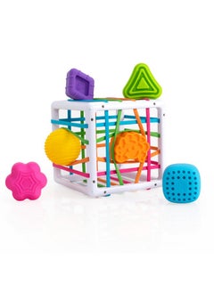Fat Brain Toys Fat Brain Toys InnyBin Shape Learning Toys, Sensory Toys for Babies and Toddlers, Baby Toys Ages 10 Months+  - Image 1