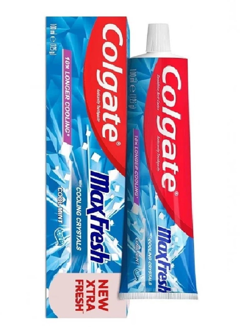 Colgate Max Fresh Cool Mint Blue Gel Toothpaste - Image 2