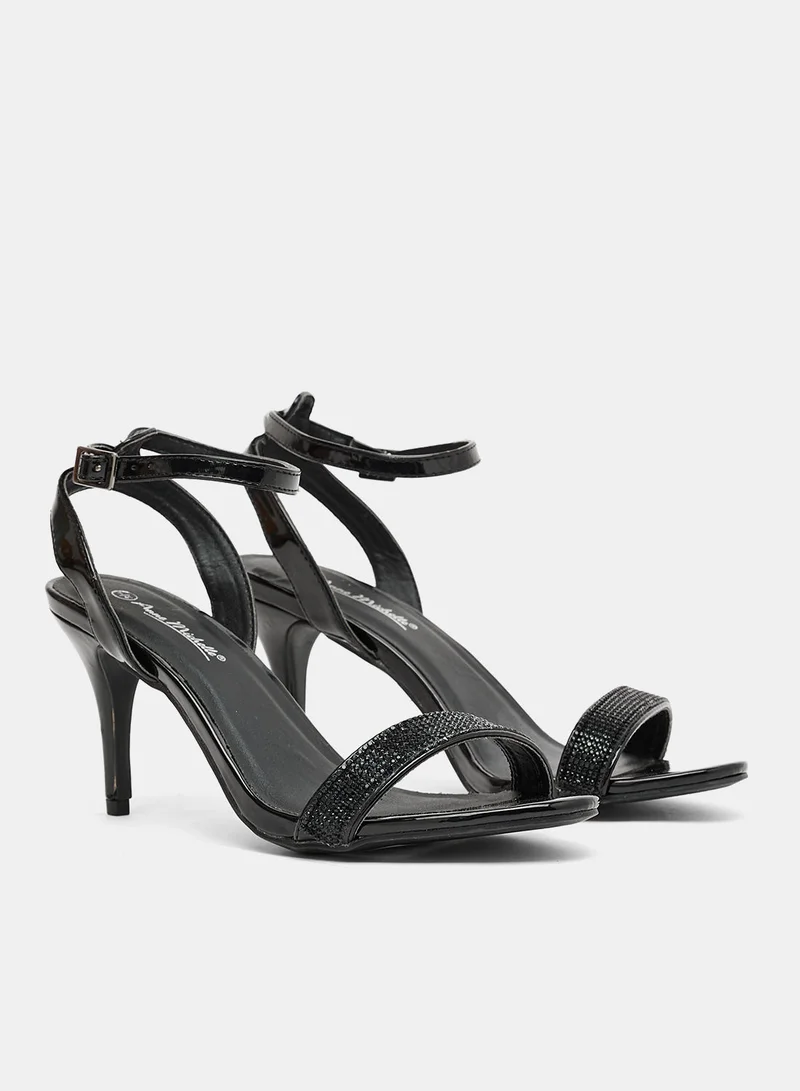 آن ميشيل Faux Leather High-Heel Sandals