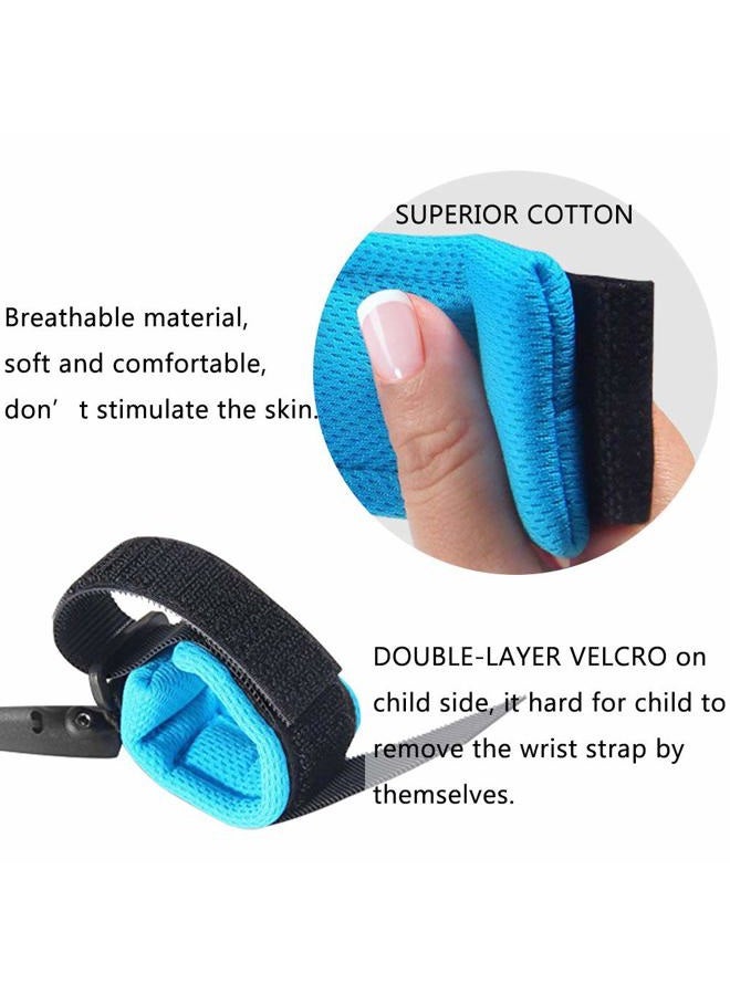 HANZE 2 Pack Anti Lost Wrist Link Child Outdoor Safety Leash with Blue and Orange for Toddlers Babies & Kids, [4.92ft & 8.2ft] … - Image 4