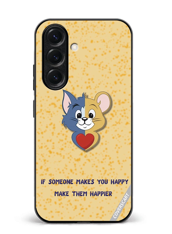 VR CREATIVE Protective Case Cover For Samsung Galaxy S25 Plus Tom Jerry Design Multicolour