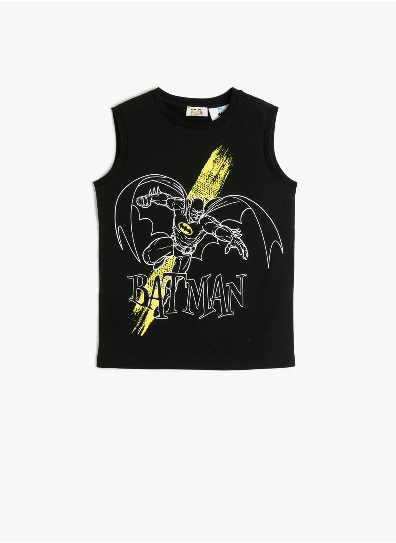 كوتون Batman Tank Top Sleeveless Licensed Cotton Crew Neck