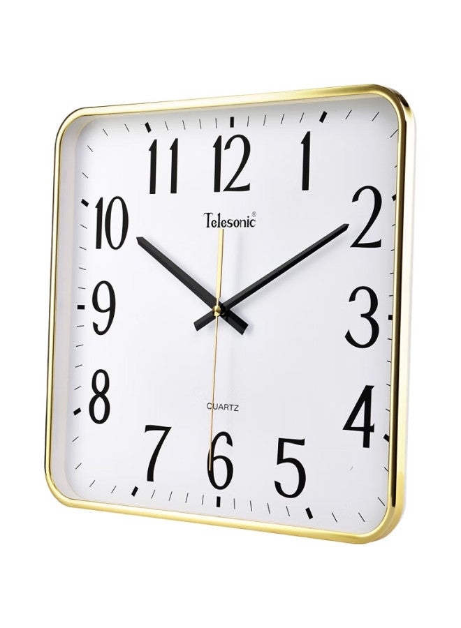 Telesonic Square Wall Clock, Creative Living Room Clock, Modern Minimalist Timepiece, Fashionable Personalized Clock, Bedroom Quartz Clock, 33Cm - Image 2