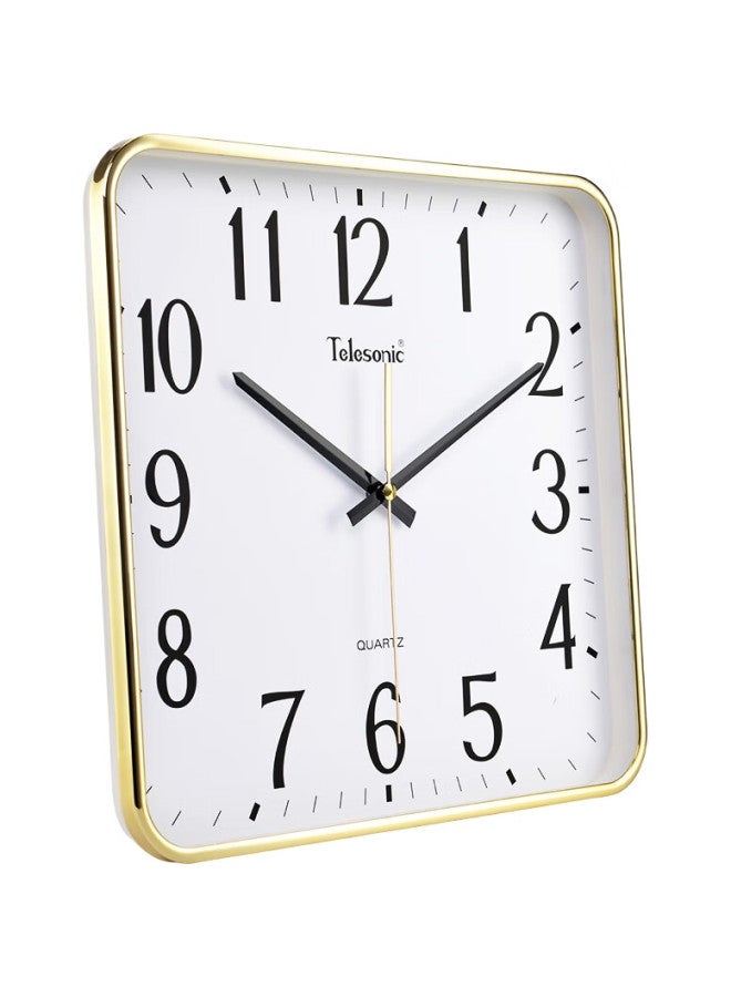 Telesonic Square Wall Clock, Creative Living Room Clock, Modern Minimalist Timepiece, Fashionable Personalized Clock, Bedroom Quartz Clock, 33Cm - Image 1