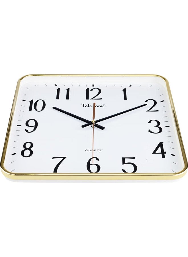 Telesonic Square Wall Clock, Creative Living Room Clock, Modern Minimalist Timepiece, Fashionable Personalized Clock, Bedroom Quartz Clock, 33Cm - Image 3