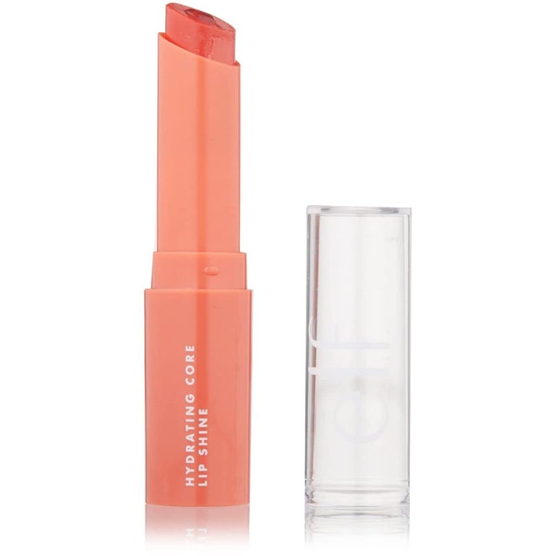 elf e.l.f. Hydrating Core Lip Shine, Conditioning & Nourishing Lip Balm, Sheer Color Tinted Lip Moisturizer, Cheery, 0.09 Oz - Image 1