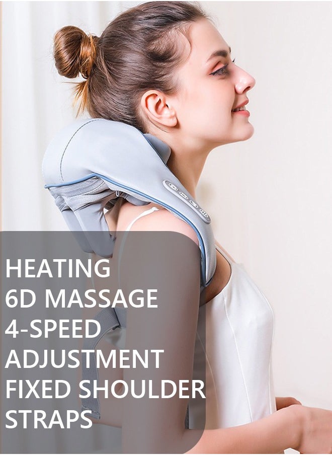Arabest - Mini Kneading Neck Massager Shoulder And Neck Hot Compress Massager Trapezius Massage Free Hands - Image 1