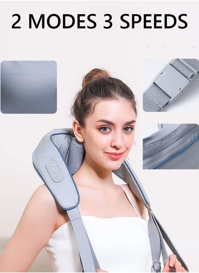 Arabest - Mini Kneading Neck Massager Shoulder And Neck Hot Compress Massager Trapezius Massage Free Hands - Image 1