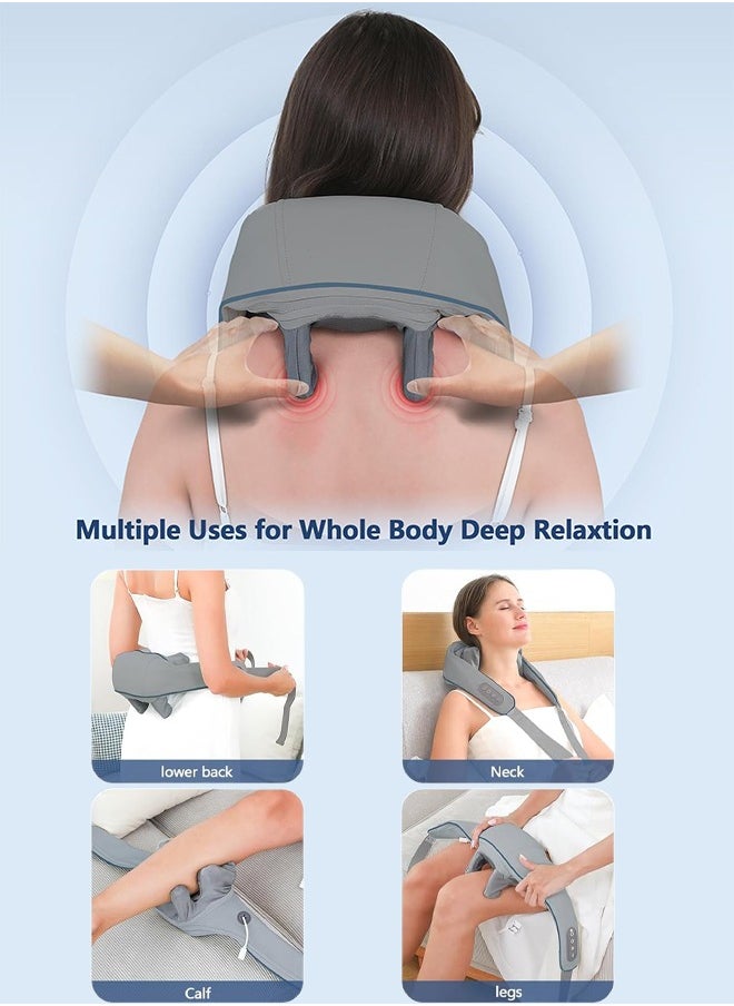 Arabest - Mini Kneading Neck Massager Shoulder And Neck Hot Compress Massager Trapezius Massage Free Hands - Image 1