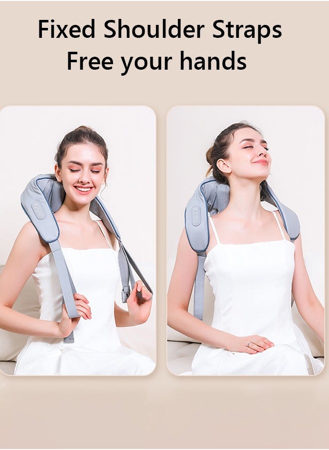 Arabest - Mini Kneading Neck Massager Shoulder And Neck Hot Compress Massager Trapezius Massage Free Hands - Image 1