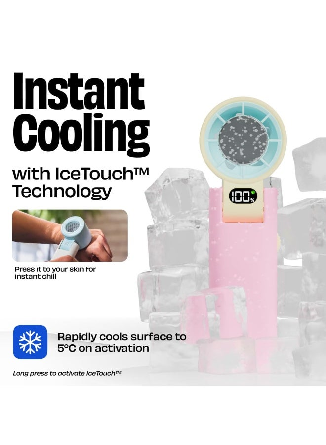 NUUK BFF Personal Hand Fan, 13000 RPM with IceTouch™ | 3600 mAh USB Rechargeable Battery [Up to 10H] | Portable Mini Fan | 100-Speed Dial | For Travel, Office, Makeup & Outdoor | 12-Month Warranty - Image 3