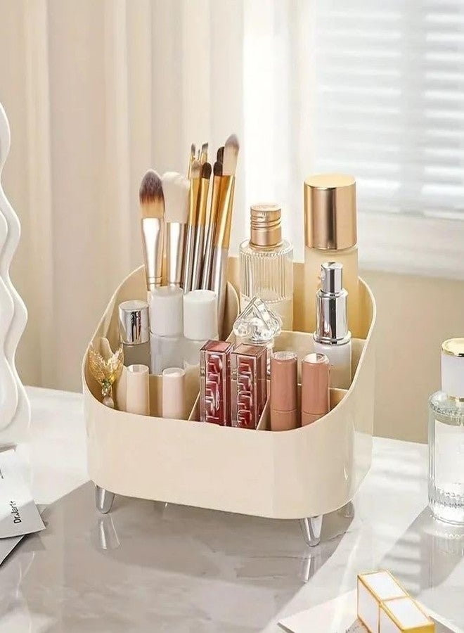Azelf Stylish Cosmetic Organizer with Clear Cover - Makeup Storage Box with Integrated Brush Holder & Lipstick Rack for Beauty Lovers Attractive Look Luxurious Look - Image 5