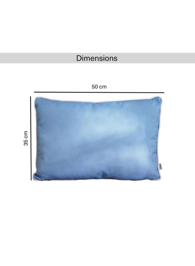 Pan Home وسادة خارجية مملوءة زرقاء 50x35 سم - Image 4