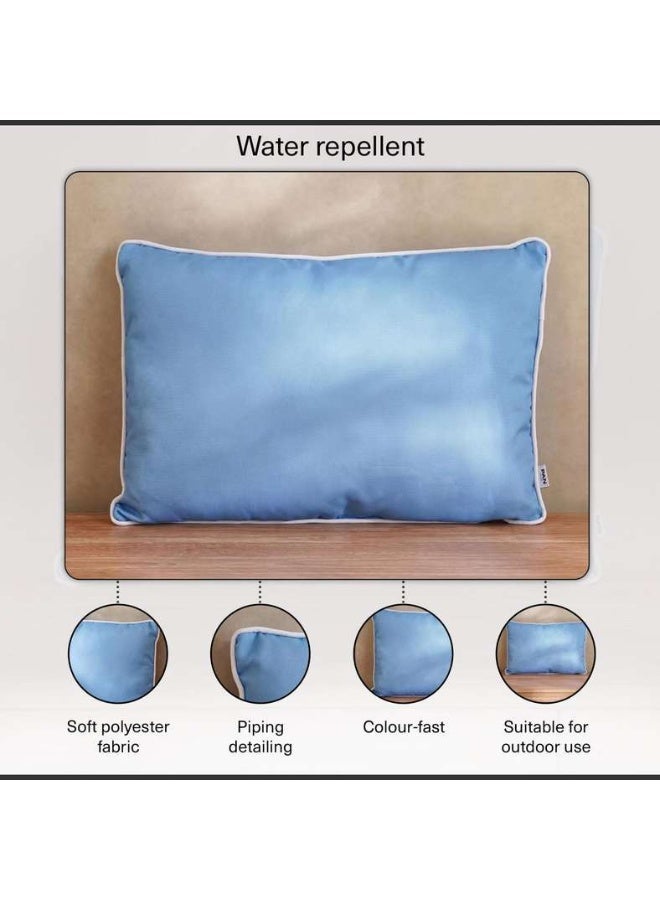 Pan Home وسادة خارجية مملوءة زرقاء 50x35 سم - Image 3