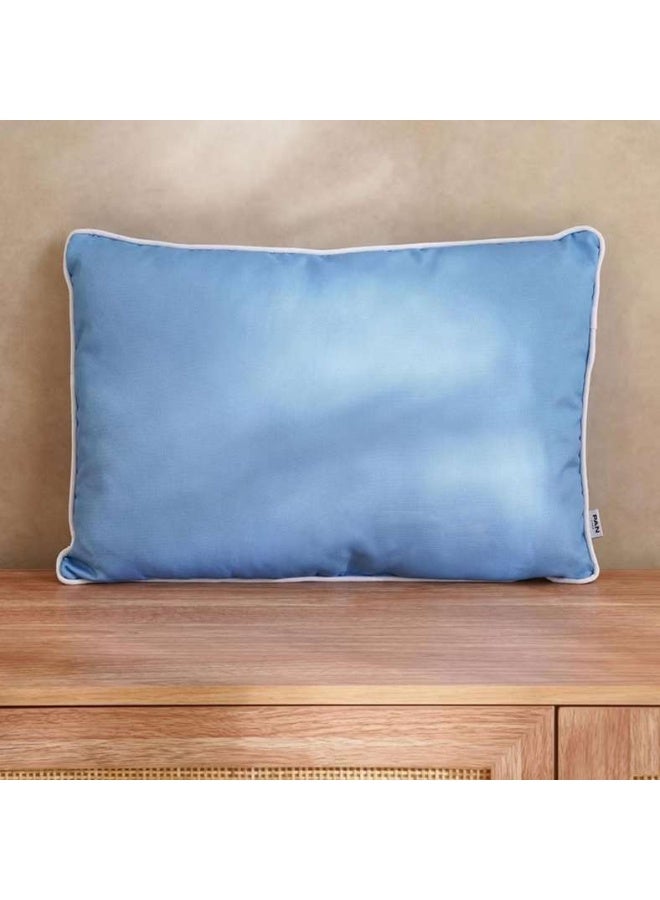 Pan Home وسادة خارجية مملوءة زرقاء 50x35 سم - Image 1