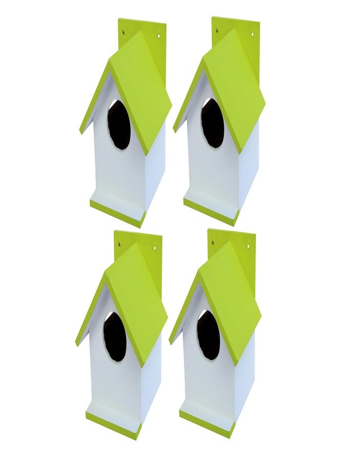 Hellonz Bird House for Sparrow, Budgies & Finches with Air Ventilation and Mounting Hook (Pack of 2) (Green) - Image 1