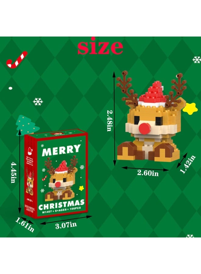 Christmas Reindeer Building Blocks Set Compatible with Lego Advent Calendar 2025 Stacking New Toys Holiday Present Box New Year Xmas Gifts for Kids for Boys & Girls and Adults - Image 3