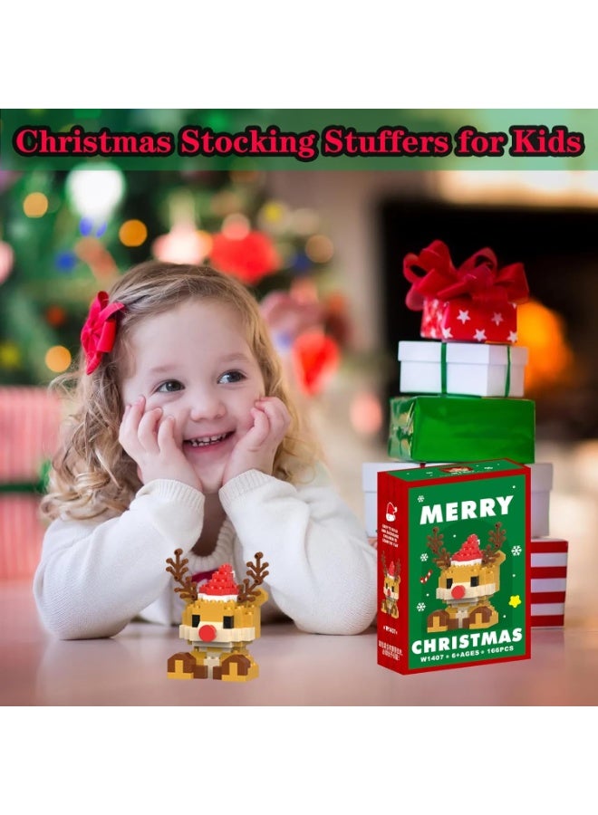 Christmas Reindeer Building Blocks Set Compatible with Lego Advent Calendar 2025 Stacking New Toys Holiday Present Box New Year Xmas Gifts for Kids for Boys & Girls and Adults - Image 4