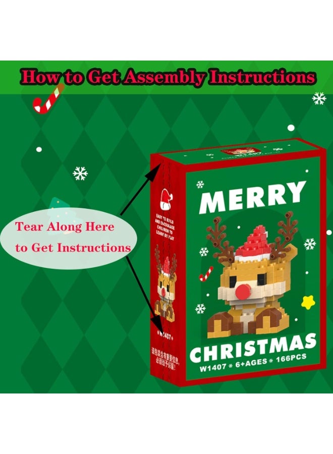 Christmas Reindeer Building Blocks Set Compatible with Lego Advent Calendar 2025 Stacking New Toys Holiday Present Box New Year Xmas Gifts for Kids for Boys & Girls and Adults - Image 5