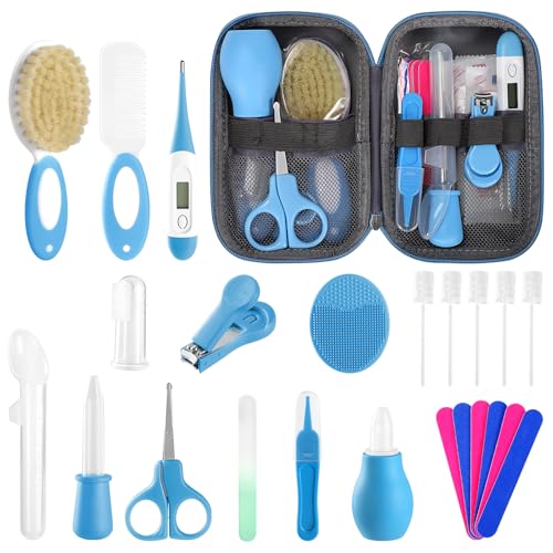 POPYJAN Baby Healthcare and Grooming Kit for Newborn Kids, 24PCS Upgraded Safety Baby Care Kit, Newborn Nursery Health Care Set, Baby Care Products - Image 1
