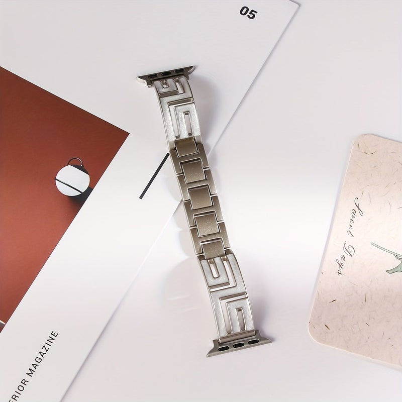 Rose Golden Pink Metal Watch Band For Apple Watch Rose Gold Pink 38mm 40mm 41mm 42mm - Image 5