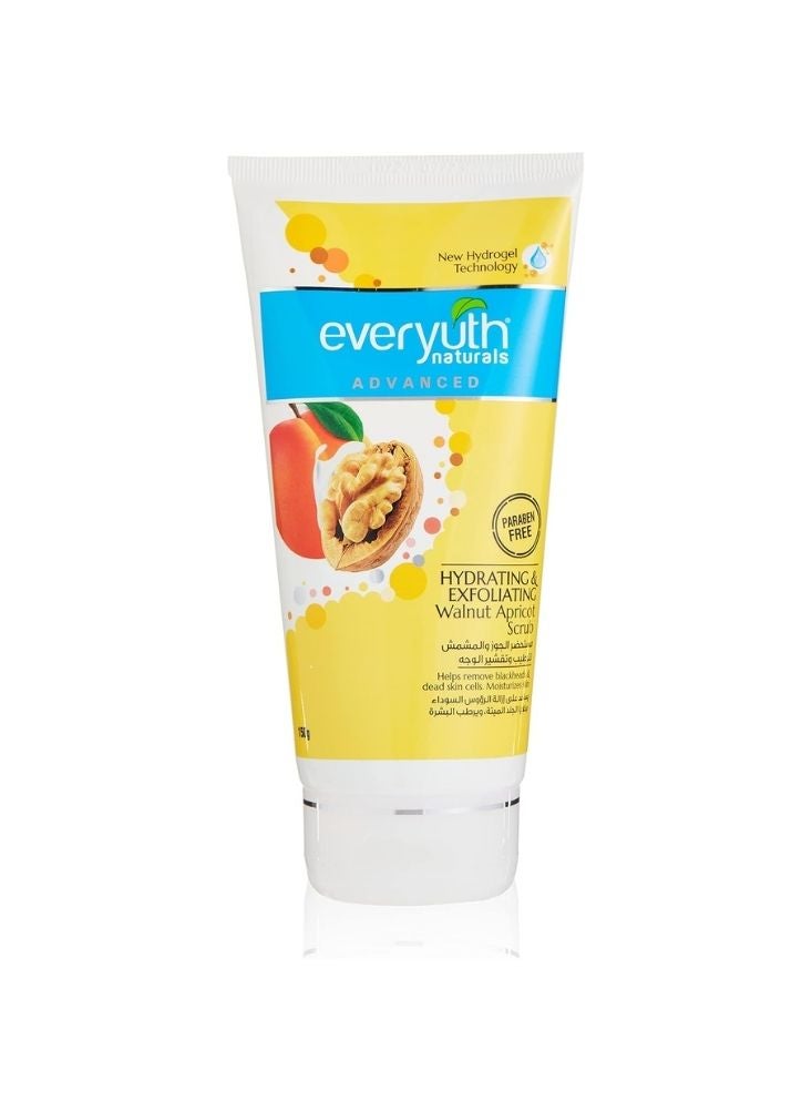 Everyuth Naturals Hydrating & Exfoliating Walnut Apricot Scrub – Removes Blackheads & Dead Skin (150g) - Image 1
