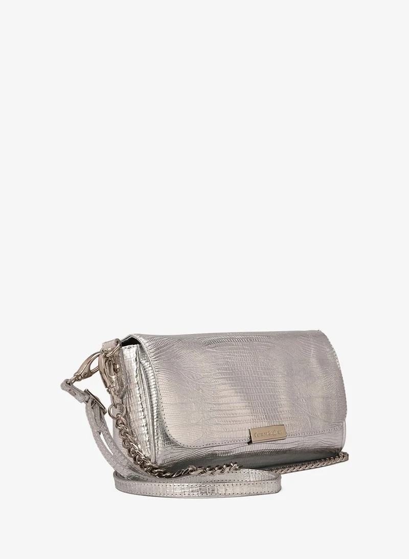 Carmen Steffens Silver Baguette Bag