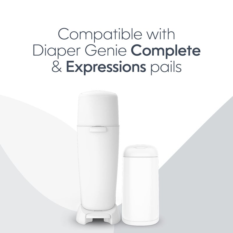 Diaper Genie Essentials Round Refill Pack of 4 | Holds Up to 1280 Newborn Diapers | Features Unscented Continuous Film | Compatible with Diaper Genie Complete and Expressions Pails - Image 4