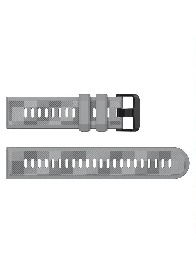 1 قطعة سوار ساعة لساعة Garmin venu 2/3/Huawei watch3 حزام ساعة رمادي 22 مم - Image 2
