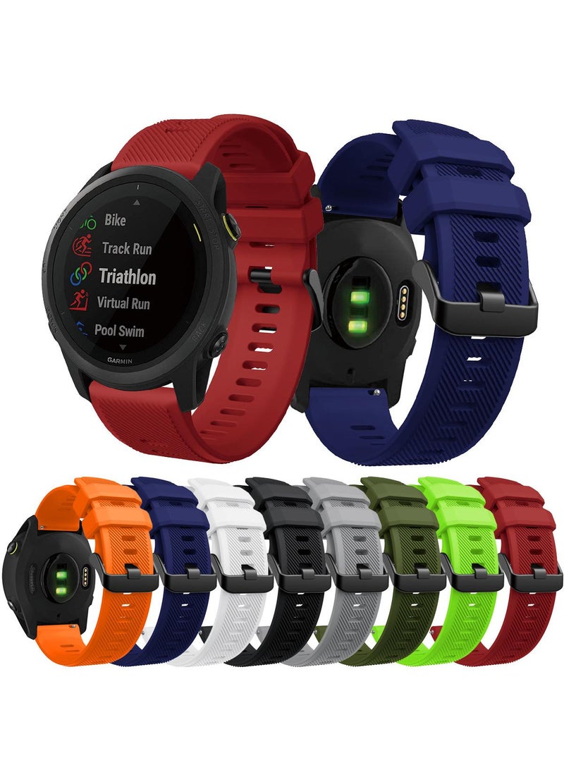 1 قطعة سوار ساعة لساعة Garmin venu 2/3/Huawei watch3 حزام ساعة رمادي 22 مم - Image 3