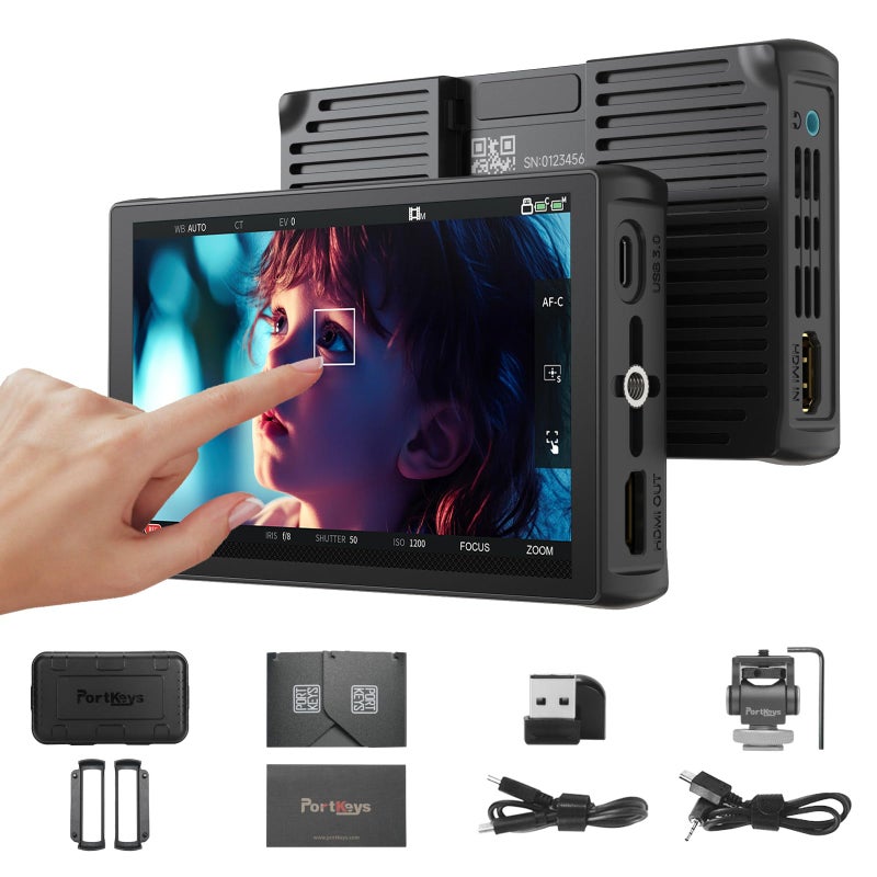 Portkeys LH5C Camera Monitor 54 800nits Field Monitor Wired Control for A7MVA9IIA7SIIIA7MIVA9M3A6700A7CIIFS5FS7FX2FX30FX6FX9PXWZ200A1ZV1ZVE1 R5678 BS1HBGH1GH567 etc - Image 2