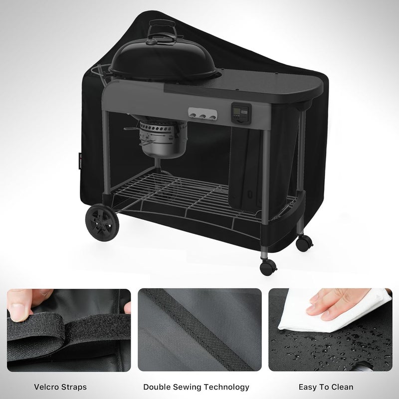 غطاء للشواية من لجهاز Weber Performer Deluxe بقياس 22 إنش، مقاوم للماء ومضاد للتلاشي في اللون، مناسب للاستخدام مع الغاز - Image 5