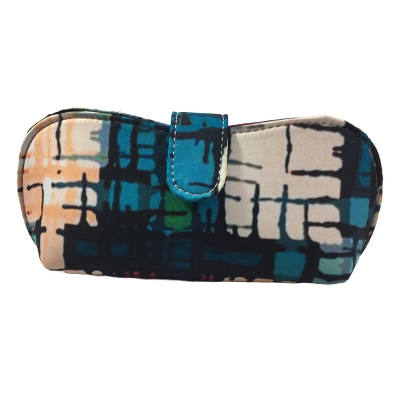 STYLE BITE Store Handmade Fabric Sunglasses Case with Floral Print | Eyeglass Case for Women & Men | Soft Padded Spectacle Holder with Magnetic Button | Travel Glasses Pouch - Image 1
