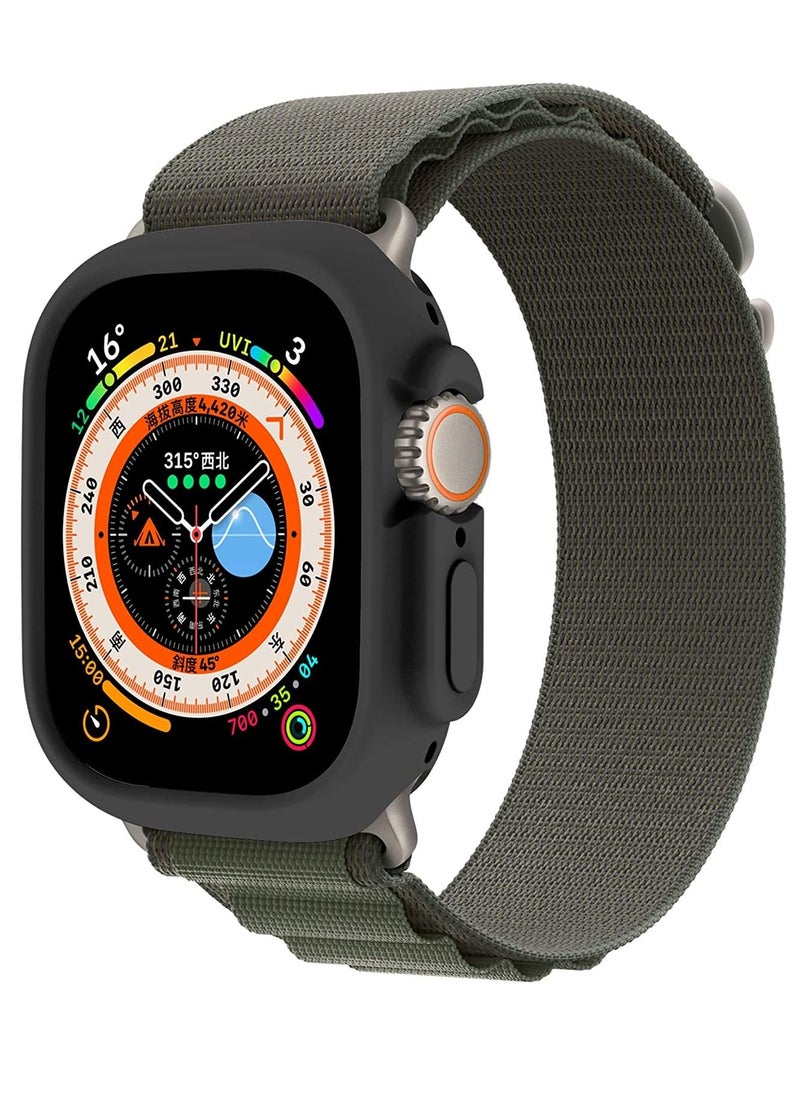 Generic Silicon Case For Apple Watch Ultra 49mm - Black  - Image 3