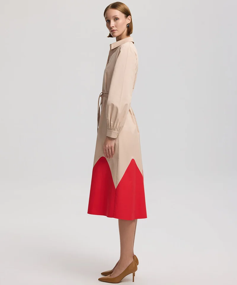Ipekyol Color Block Poplin Dress