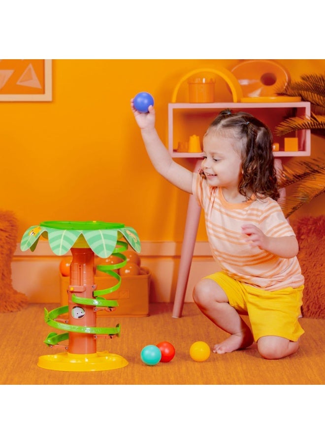Bright Starts - Tropical Twirl Ball Play Toy, 4 Play Modes, Lights & Sounds, Adjustable Height, Ages 6 months + - Image 3