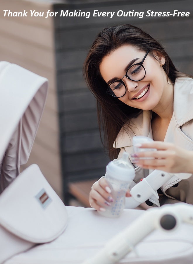 لطف وحضن فرش تغيير للاستعمال مرة واحدة من كيوت آند كادل – عبوة من 90 قطعة – باللون الأزرق شفاط حليب كهربائي مزدوج بدون استخدام اليدين – قابل للارتداء، هادئ، ومحمول مع صندوق تخزين - Image 4