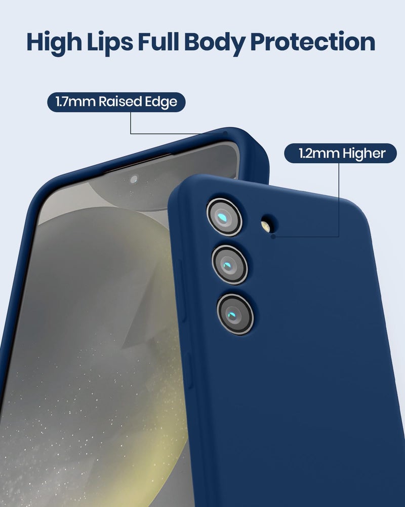 CUZMIGO for Samsung Galaxy S23 Plus Case, Soft Liquid Silicone Phone Cover with Color Variety, Slim Fit Shockproof Camera Protection Thin Cute Cases for Women and Girl, Navy Blue, 6.6“ - Image 5